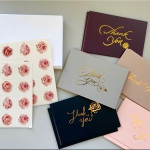 Beautiful elegant thank you cards set of 22